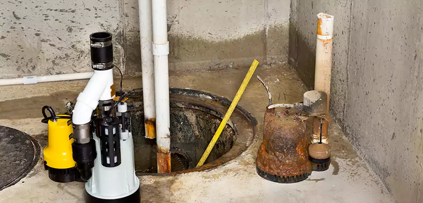 Installing Sump Pump in Finished Basement in Fuquay-Varina, NC